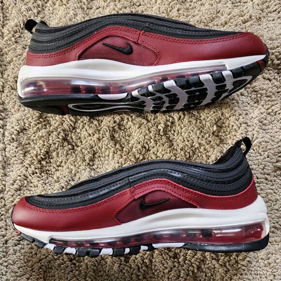 Nike Air Max 97 Red Black Anthracite Brand New Sz 6.5Y - Picture 3 of 8